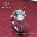 Wholesale luxury white diamond wedding ring ladies jewelry
